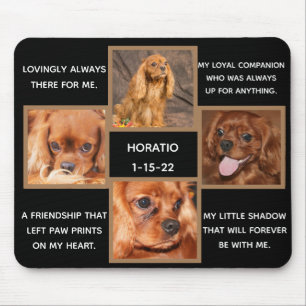Dog Memorial Memory Personalised Frame Mouse Pad