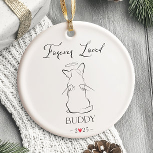 Dog Memorial Ornament Pet Personalised