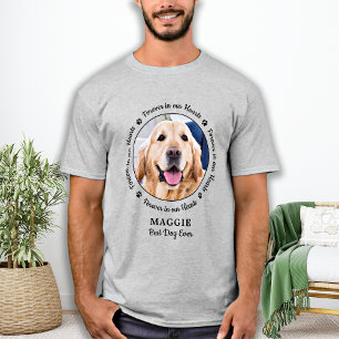 Dog Memorial Pet Loss Keepsake Custom Photo T-Shirt