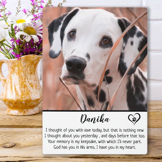 Dog Memorial- Pet Loss Keepsake Gift- Dog Sympathy Plaque (Creator Uploaded)