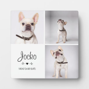 Dog Memorial Pet Loss Keepsake Photo Collage Plaque