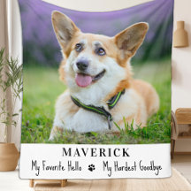 Dog Memorial Pet Loss Modern Photo Personalised 
