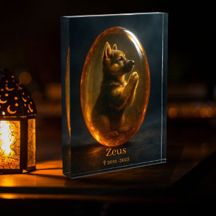 Dog Memorial Photo Block - German Shepherd