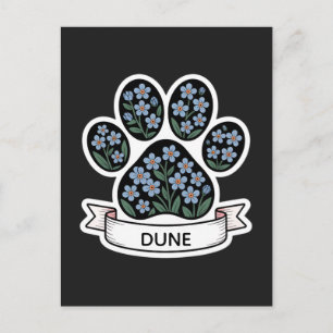 Dog Memorial Sympathy Keepsake Pet Loss Holiday Postcard