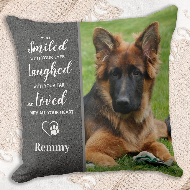 Dog Memorial Sympathy Keepsake Pet Loss Photo Cushion (Creator Uploaded)