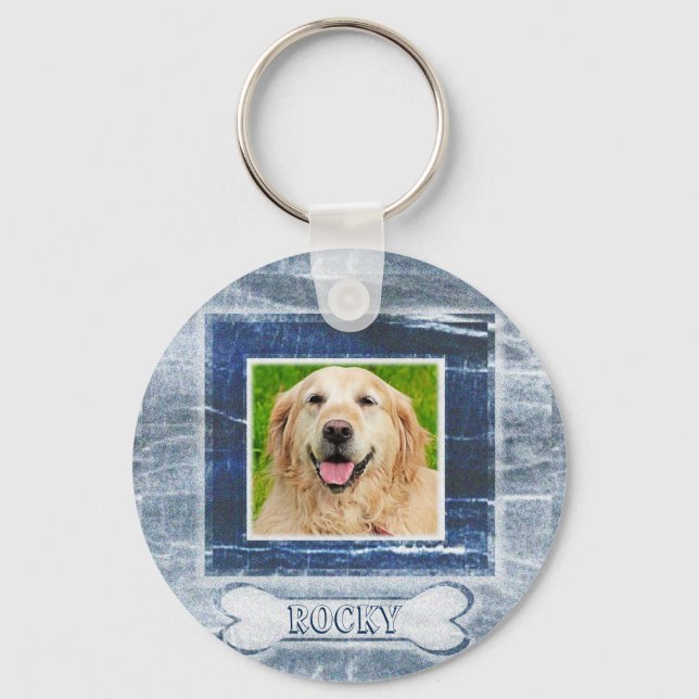Dog Memorial with Bone Key Ring (Front)
