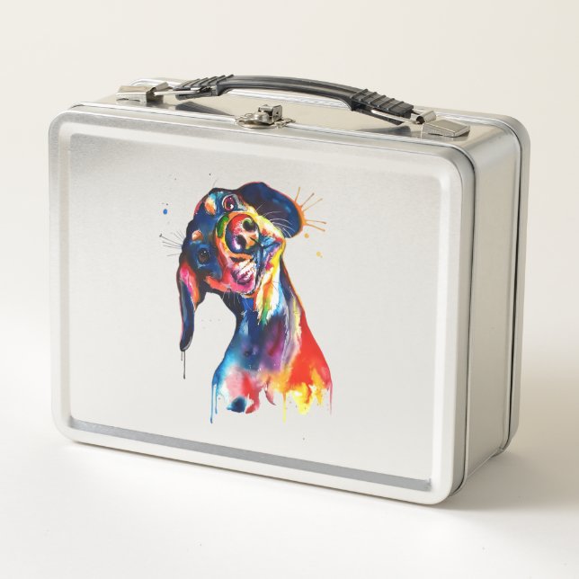 Dog Metal Lunch Box (Front)