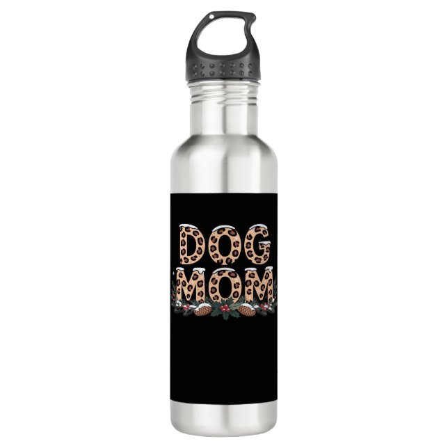 dog mom Classic T-Shirt 710 Ml Water Bottle (Front)
