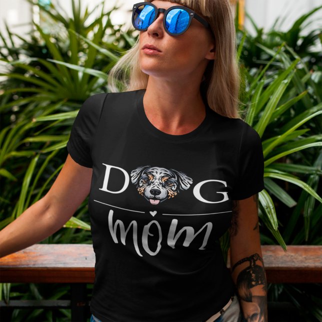Dog Mom Cute Australian Shepherd T-Shirt (Creator Uploaded)