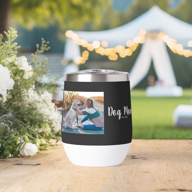 Dog Mom Established Script Photo (Wedding (Rotated))