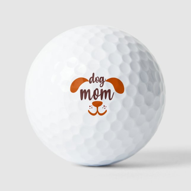 Dog Mom Funny  Golf Balls (Front)