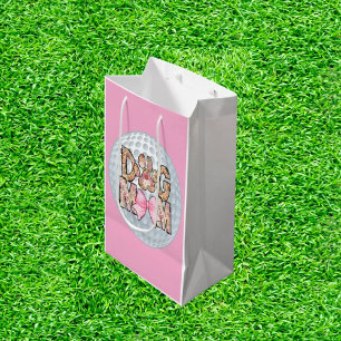 Dog Mom Golf  Medium Gift Bag