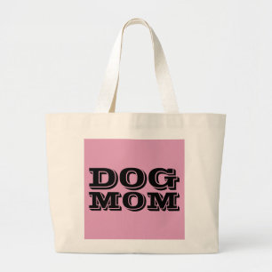 DOG MOM PINK TOTES HANDBAGS PURSE