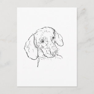 Dog Mom Postcard,Dachshund,Sausage Dog, Wiener Dog Postcard