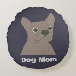 Dog Mom Round Cushion