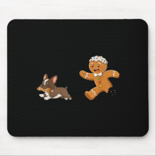 Dog Mom Shirt Gingerbread Chasing French Bulldog C Mouse Pad