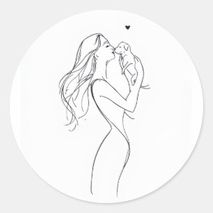 Dog Mom Sticker Minimalist Pet Lover Vinyl Decal