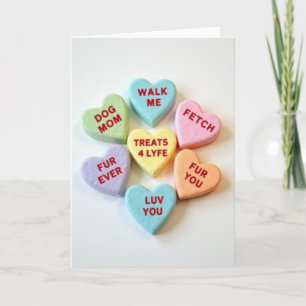 Dog Mom Valentines Treats Card