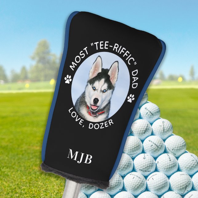 Dog Most Tee-Riffic Dad Personalised Photo Putter Golf Head Cover (Creator Uploaded)