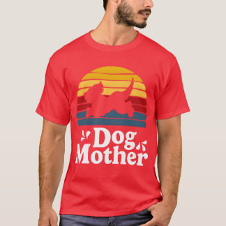Dog Mother Retroype funny T-Shirt