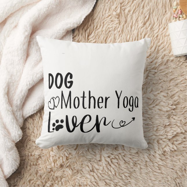 Dog Mother Yoga Lover-Funny Cushion (Blanket)