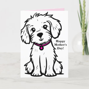 Dog Mother's Day Card for Mum