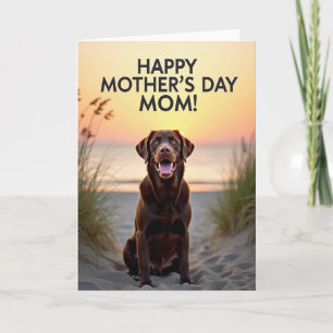 Dog Mothers Day Scene Card