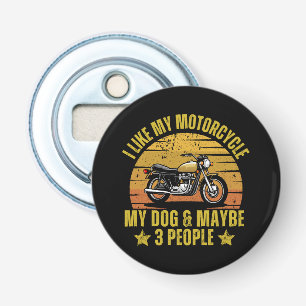 Dog Motorcycle Bottle Opener