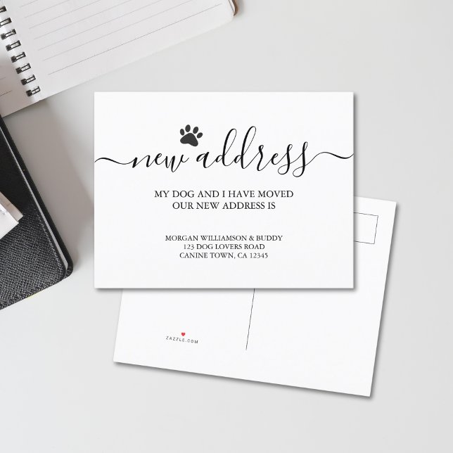 Dog Moving Announcement Postcard (Creator Uploaded)