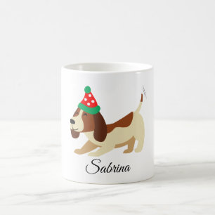 Dog Mug, Christmas Mug, Xmas Gift Personalised Coffee Mug