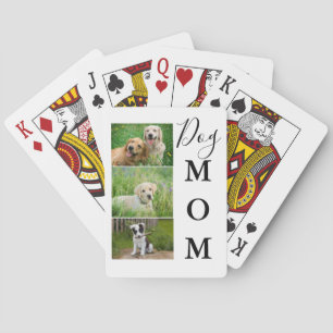 Dog Mum 3 Photo Collage Playing Cards