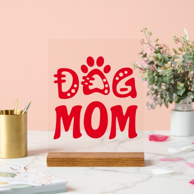 Dog Mum Acrylic Sign (Wedding)