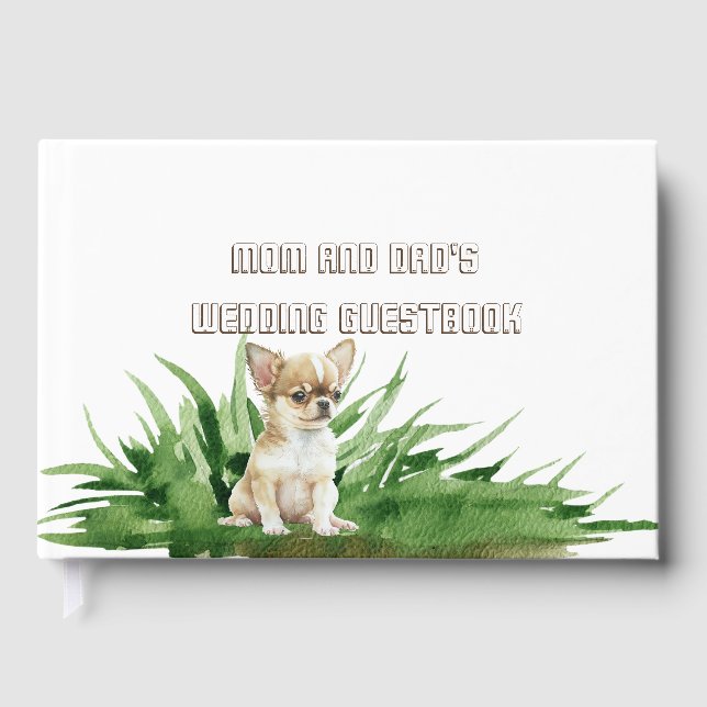 Dog Mum and Dad's Wedding Guest Book (Front)