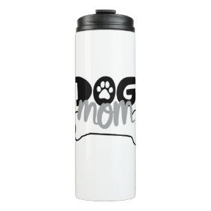 Dog Mum Bone Quotes About Dog Being Family Dog Art Thermal Tumbler