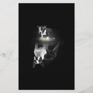 Dog Mum BostonTerrier Dog Lover Gift Mother Father Stationery