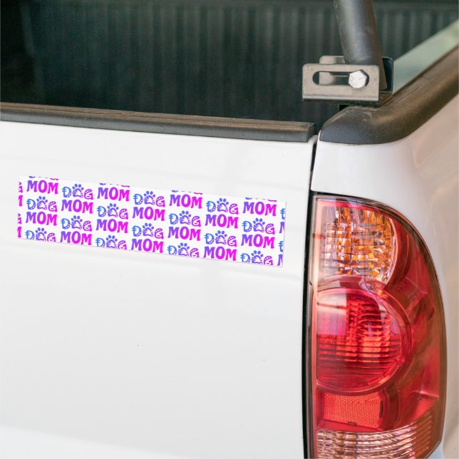 Dog Mum Bumper Sticker (On Truck)