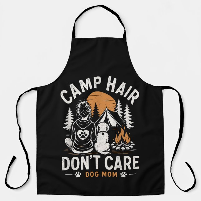 Dog Mum Camping Outdoor Campfire Apron (Front)