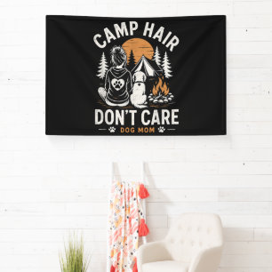 Dog Mum Camping Outdoor Campfire Banner