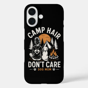 Dog Mum Camping Outdoor Campfire iPhone 16 Case
