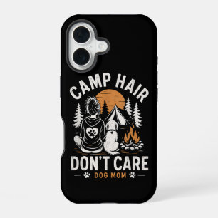 Dog Mum Camping Outdoor Campfire iPhone 16 Case