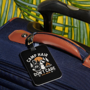 Dog Mum Camping Outdoor Campfire Luggage Tag
