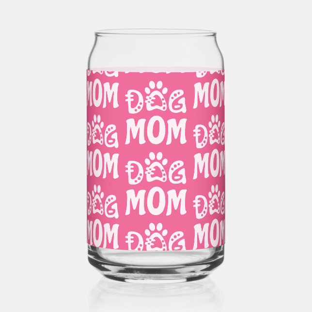 Dog Mum Can Glass (Front)