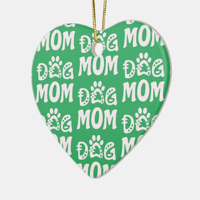 Dog Mum Ceramic Ornament (Left)