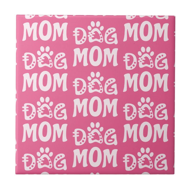 Dog Mum Ceramic Tile (Front)