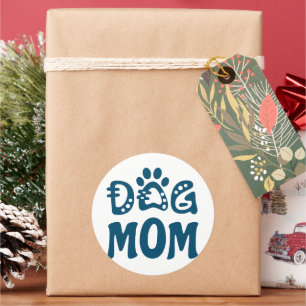 Dog Mum Classic Round Sticker