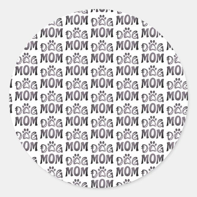 Dog Mum Classic Round Sticker (Front)