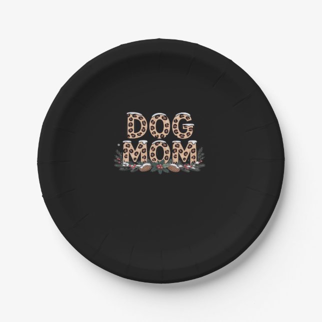 dog mum Classic T-Shirt Paper Plate (Front)
