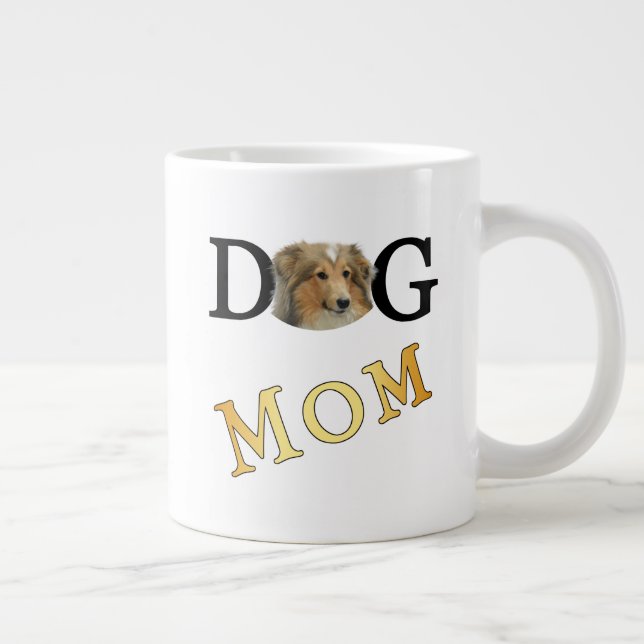 Dog Mum Collie Owners Large Coffee Mug (Right)
