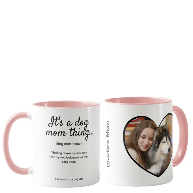  Dog Mum Custom 2-sided Custom Photo & quote  Mug (Creator Uploaded)