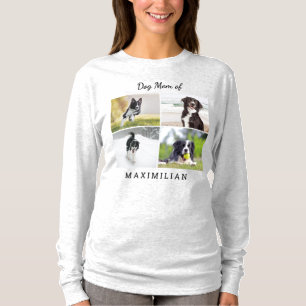 Dog Mum Custom Pet Photo Collage T-Shirt